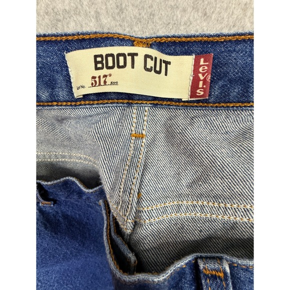 Vtg Y2K Levis 517 Bootcut Jeans Mens 38x34 Medium Wash Blue Pants - Picture 11 of 13